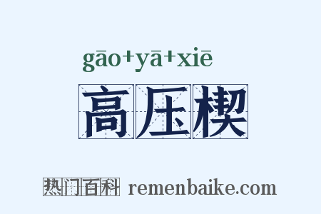 高压楔是什么意思的图片